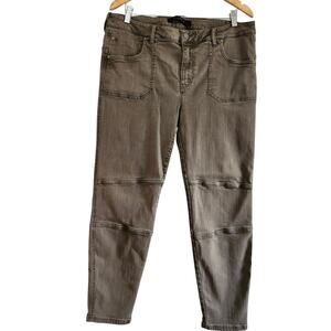 Liverpool Los Angeles Olive Ankle Cargo Pants Size 16/33